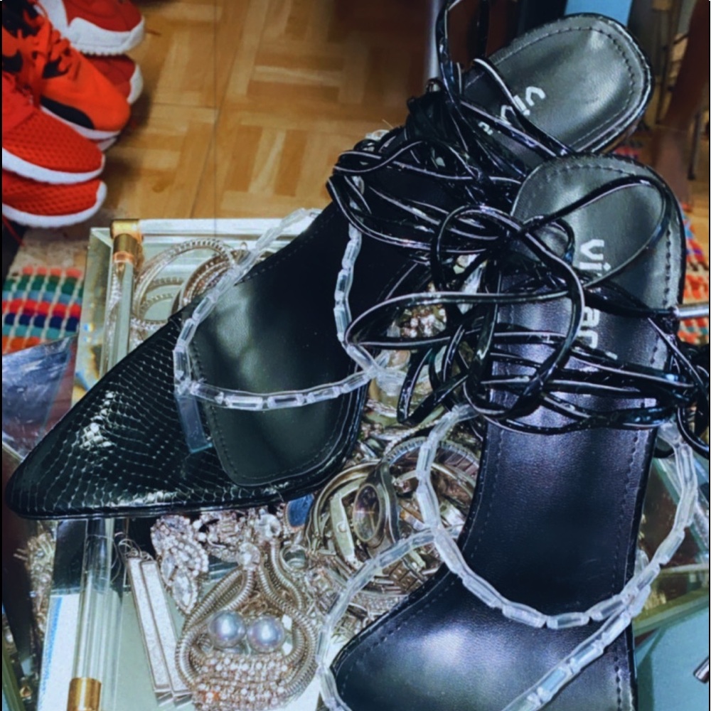 Black heels. Size 10